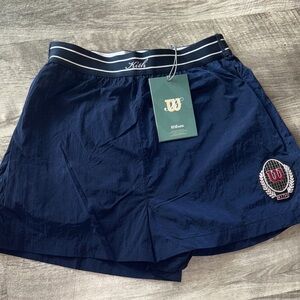 Kith x Wilson Erika Nylon Short Nocturnal XS Women's Athletic Shorts in Navy